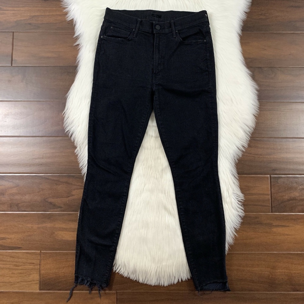 Mother Stunner Zip Ankle Step Fray Denim Jeans